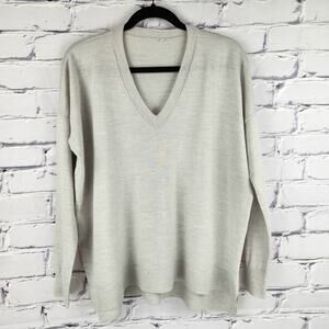 J Crew Sweater XL 100% Merino Wool Soft Cozycore Corpcore Career Office Preppy